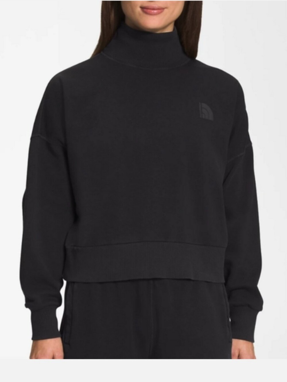The North Face Garment Dyed Mock-Neck Pullover Sweatshirt